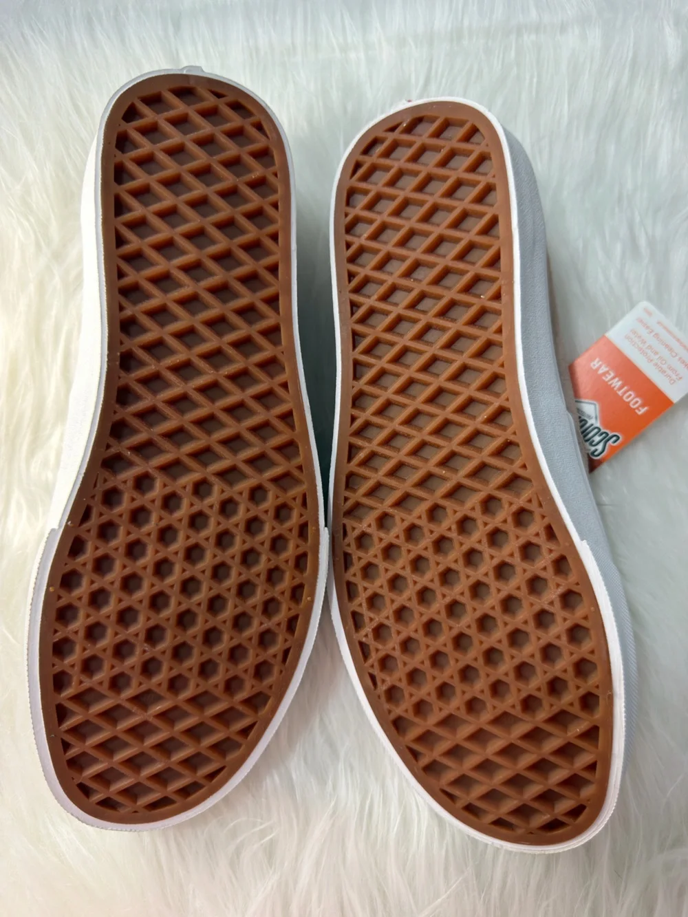 NIB Vans Authentic Suede Lace-Up Platform Sneakers in Dusty Pink and White - Picture 4 of 7